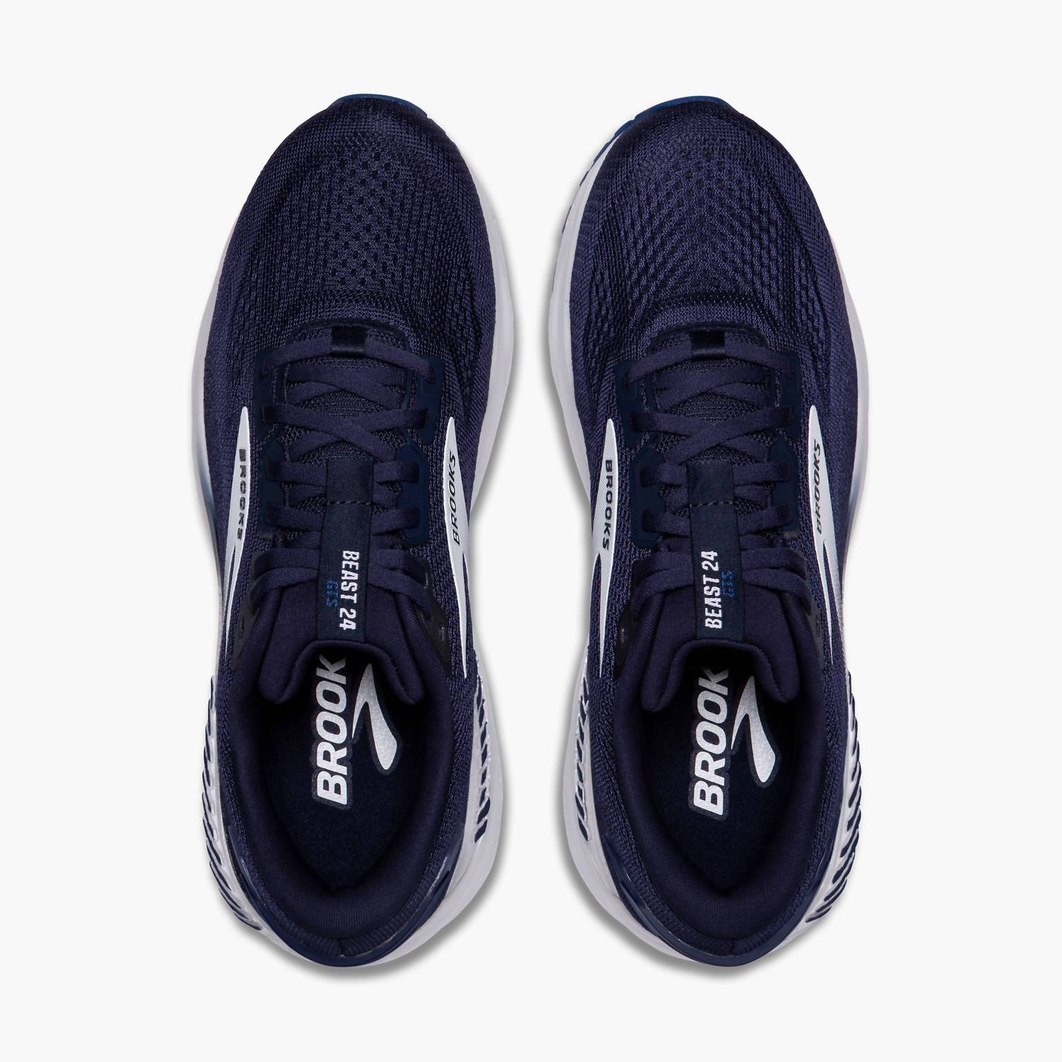 BROOKS Men's Beast Gts 24 Shoes in peacoat true navy white - men's shoe - view 6