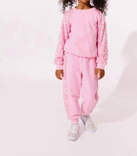 Lola + The Boys - Girls Sequin Joggers Set