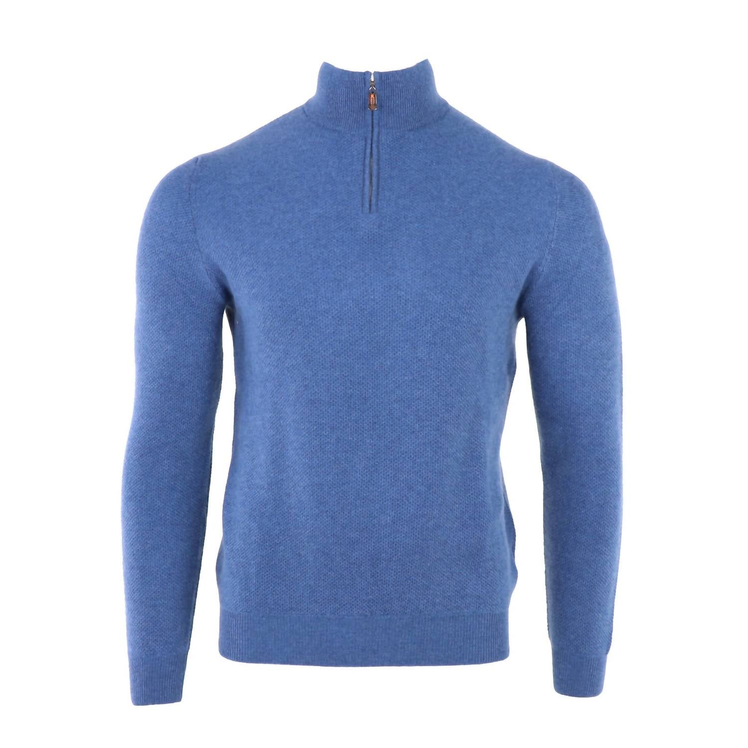 Fedeli - Men's Honeycomb Cashmere Quarter Zip