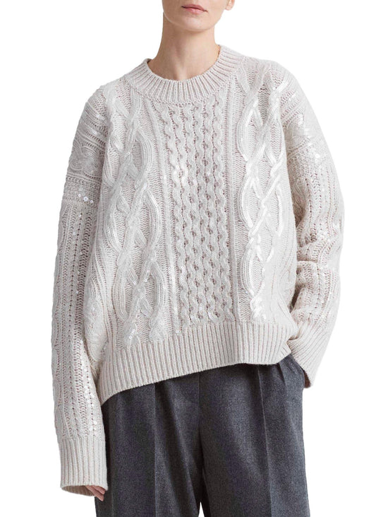 Altuzarra - Wirth Cable Metallic Sweater