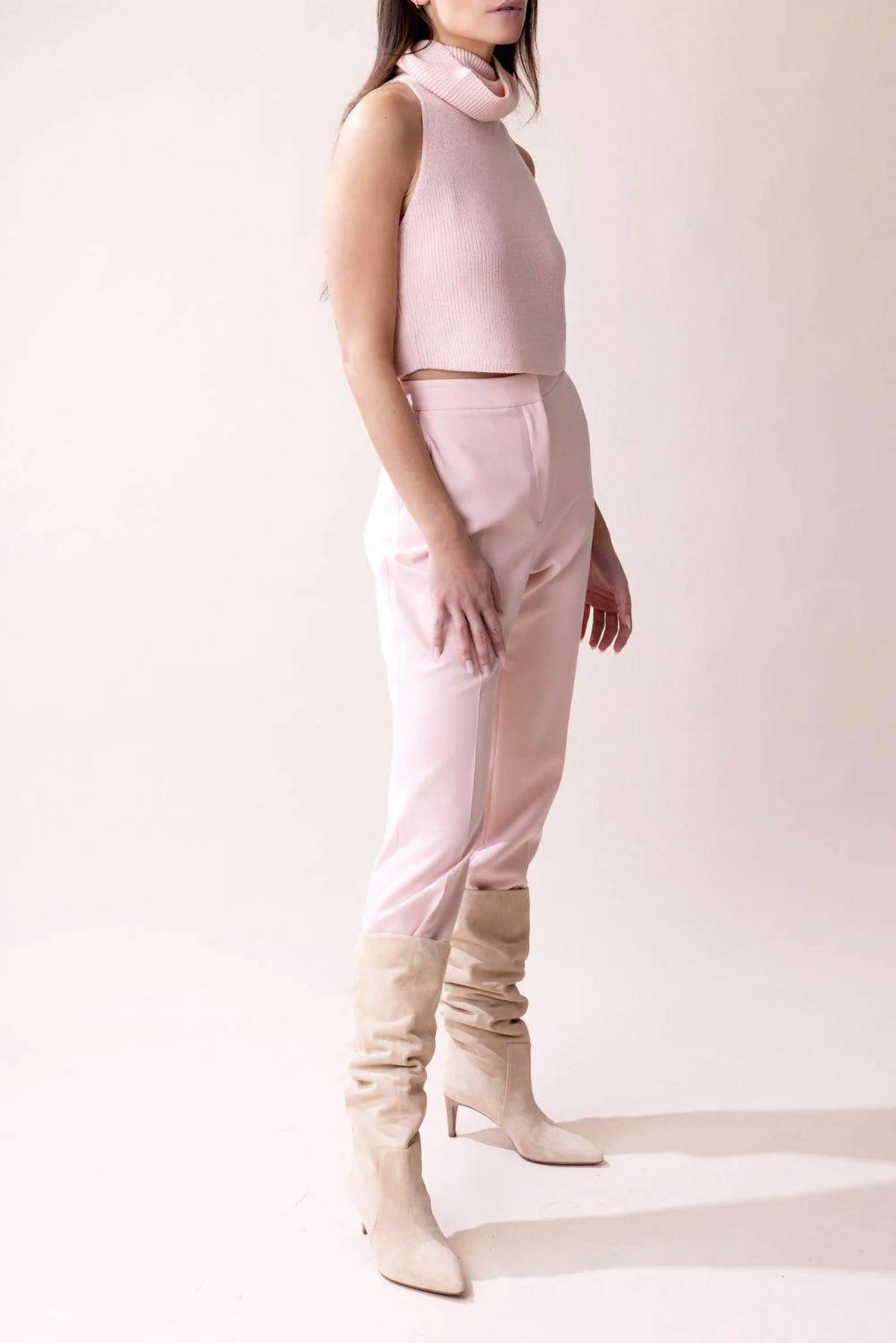 Lapointe - Matte Crepe Slim Leg Trouser