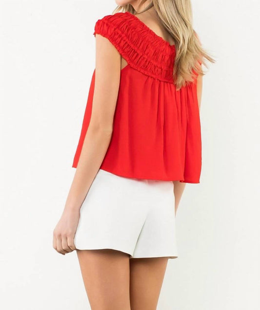 Thml - Love Shirred Round Neck Top