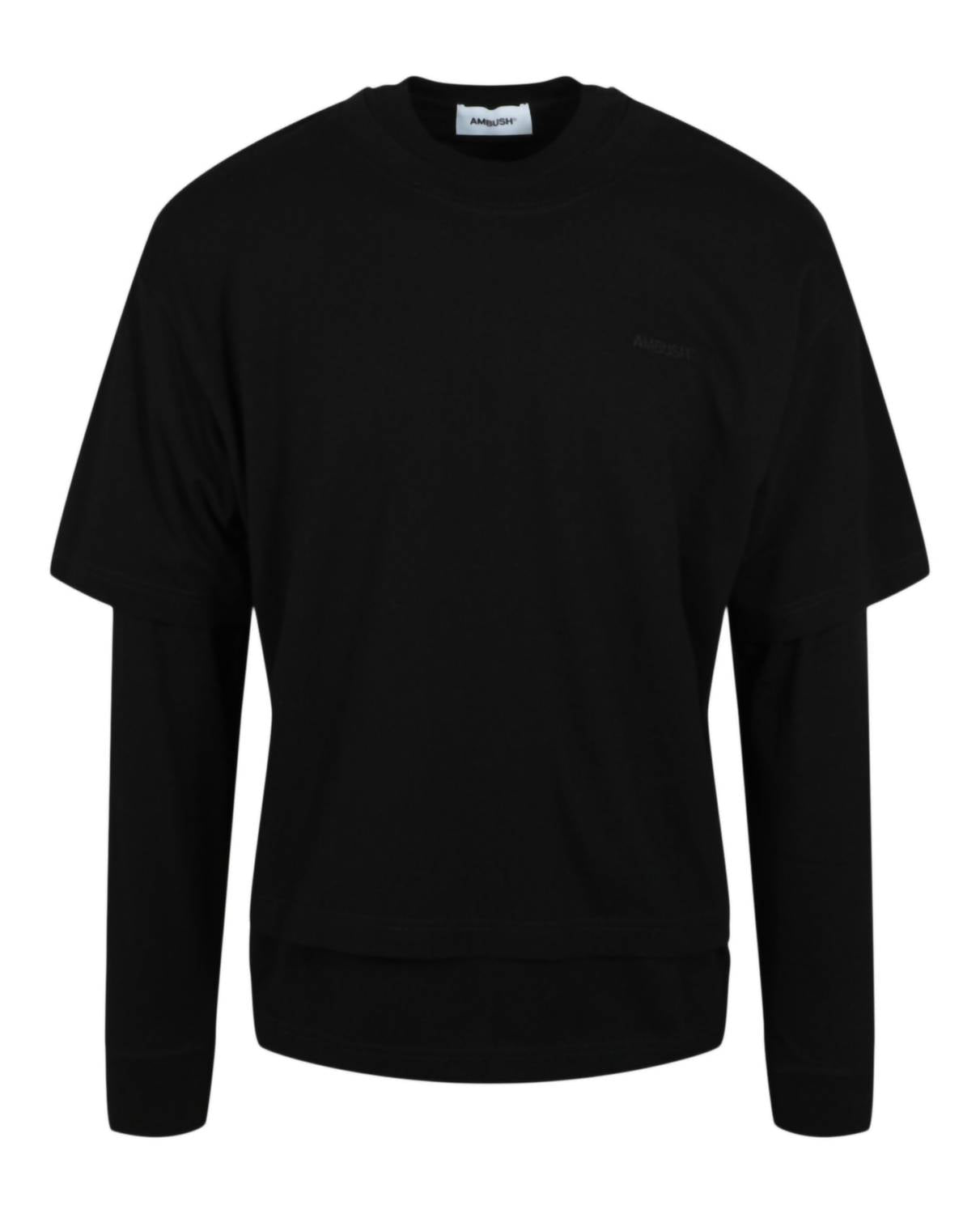 Ambush Men's Layered Long Sleeve T-shirt in black - men's long sleeve top