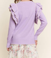 J.Nna - Women's Amara Ruffle Knit Top