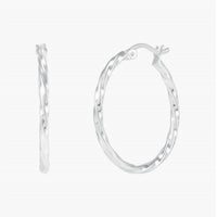 Silpada - Women's Endless Twist Hoop Earrings