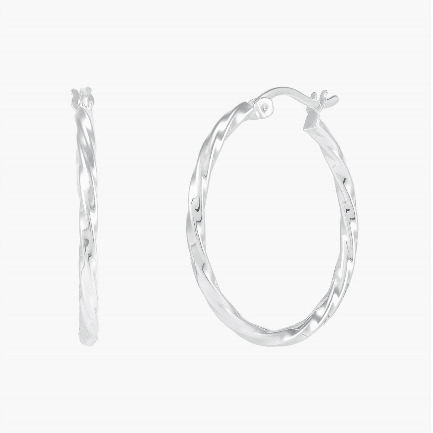Silpada - Women's Endless Twist Hoop Earrings