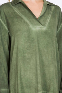 M.Rena - Cross Hatch Collared Tunic