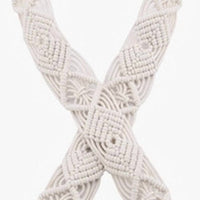 Jen & Co. Women's Woven Macrame Crossbody Purse Strap in natural - women's item - detail view