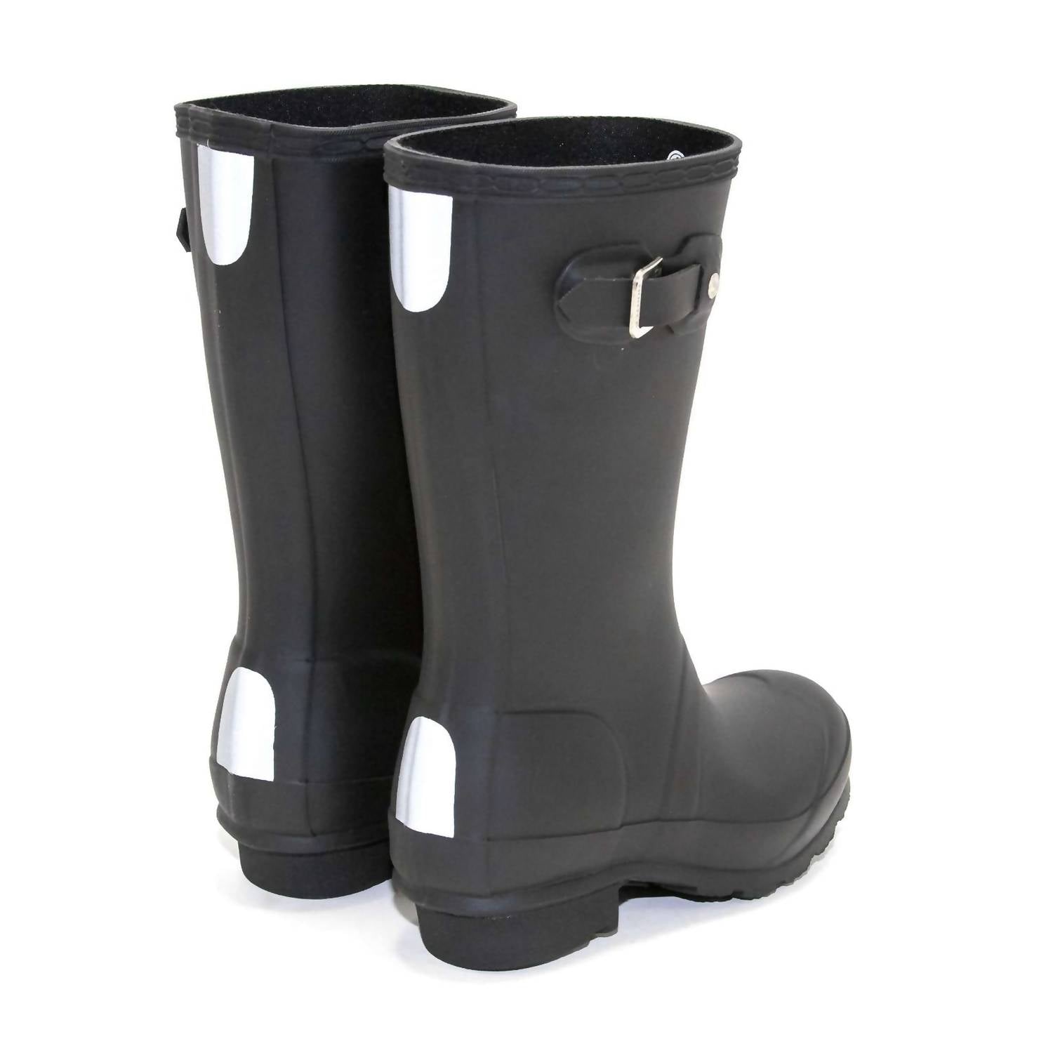 HUNTER Girls Original Rain Boots in black - kids' shoe - detail view