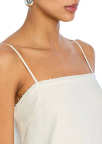 SER.O.YA Krista Linen Mini Dress in eggshell - women's dress - view 4