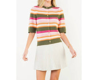 Thml - Short Sleeve Multi Color Knit Top