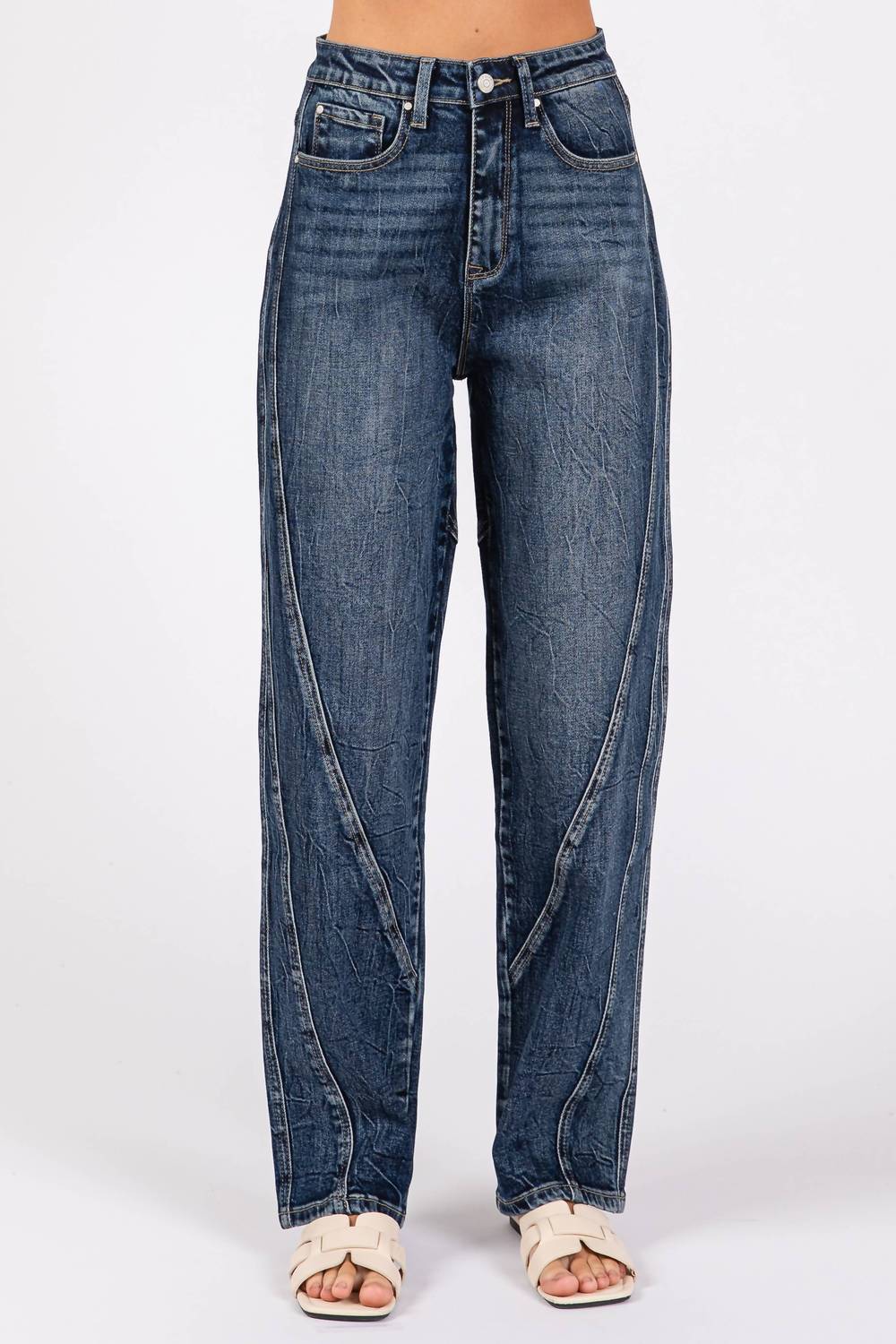 Petra153 - Grace High Rise Comfort Barrel Jeans