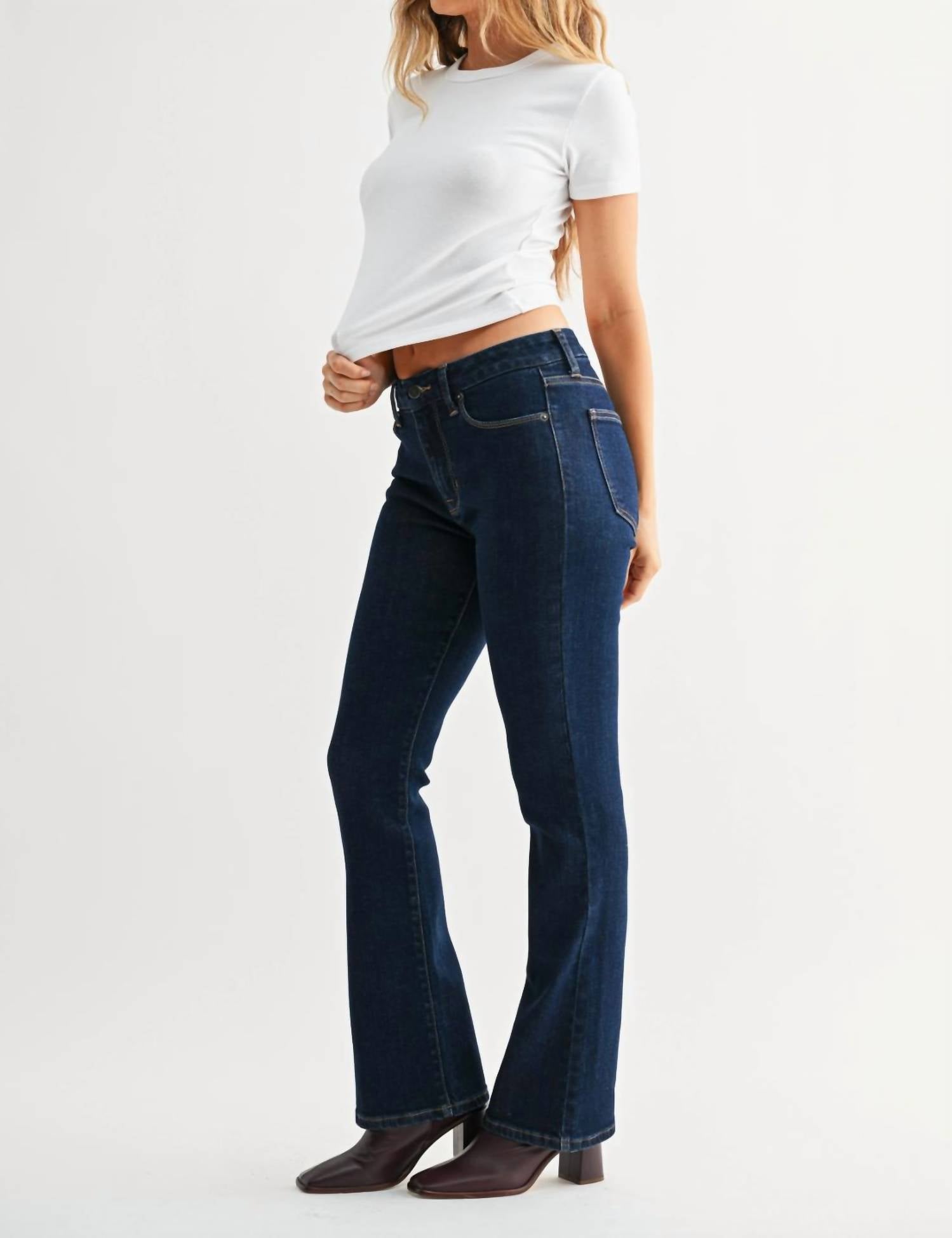 Just Usa - Celine Slim Clean Bootcut Jean