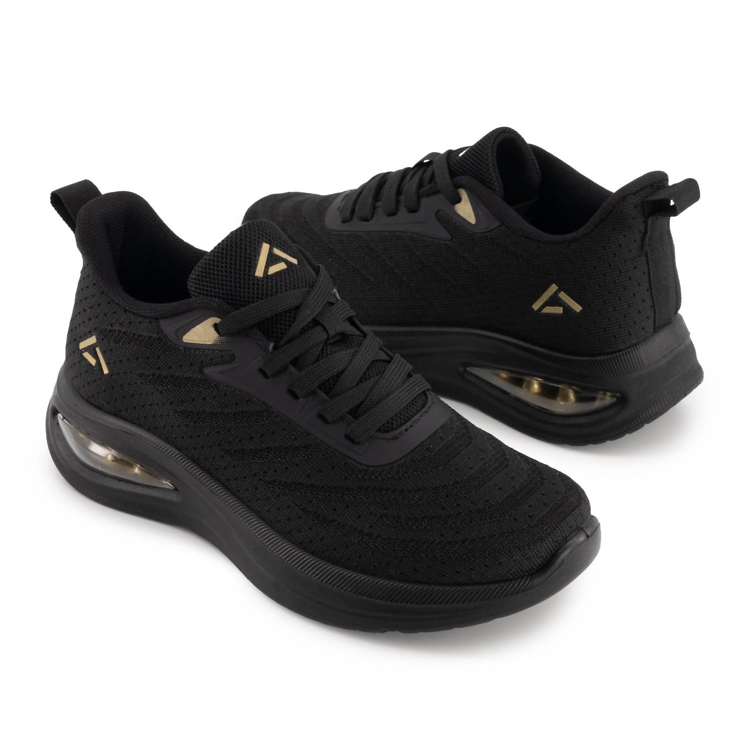 Andrea Women’s Casual Athletic Sneakers With Cushioned Sole in black - women's sneaker - view 4