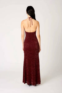 Nia - Aurelia Halter Maxi Dress