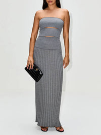Christopher Esber - Slashed Sunray Strapless Dress
