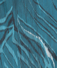 ESQUALO CRYSTAL WAVES SKIRT in teal print - women's skirt - view 4