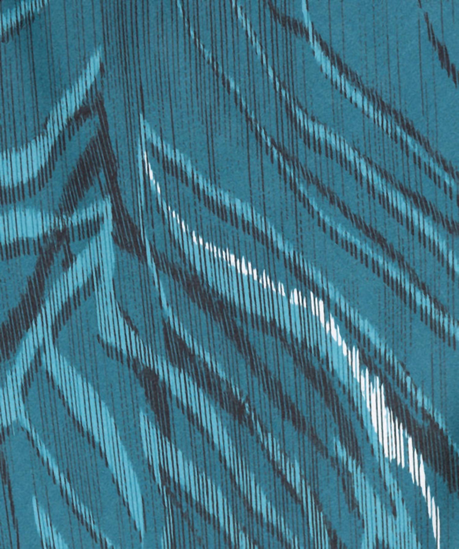 ESQUALO CRYSTAL WAVES SKIRT in teal print - women's skirt - view 4