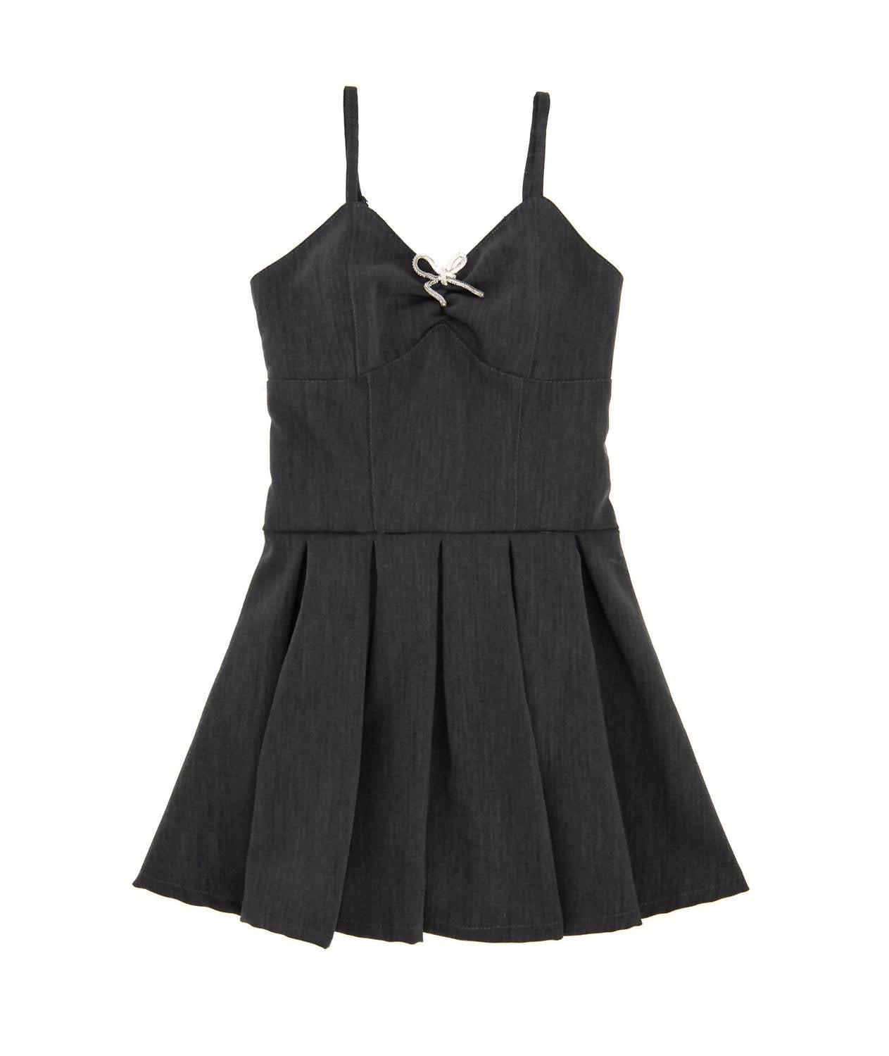 Flowers By Zoe - Girl's Carine Gabardine Bow Dress