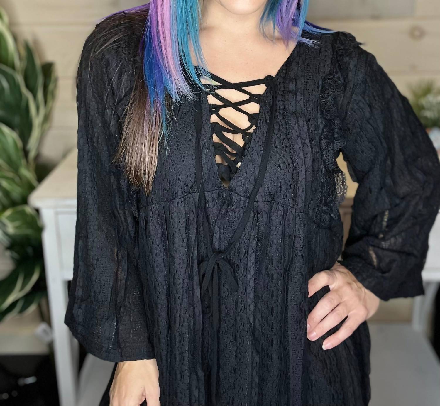 DARK AS NIGHT DRESS