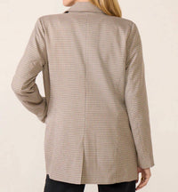 Z Supply Elite Blazer in sand - women's jacket - detail view