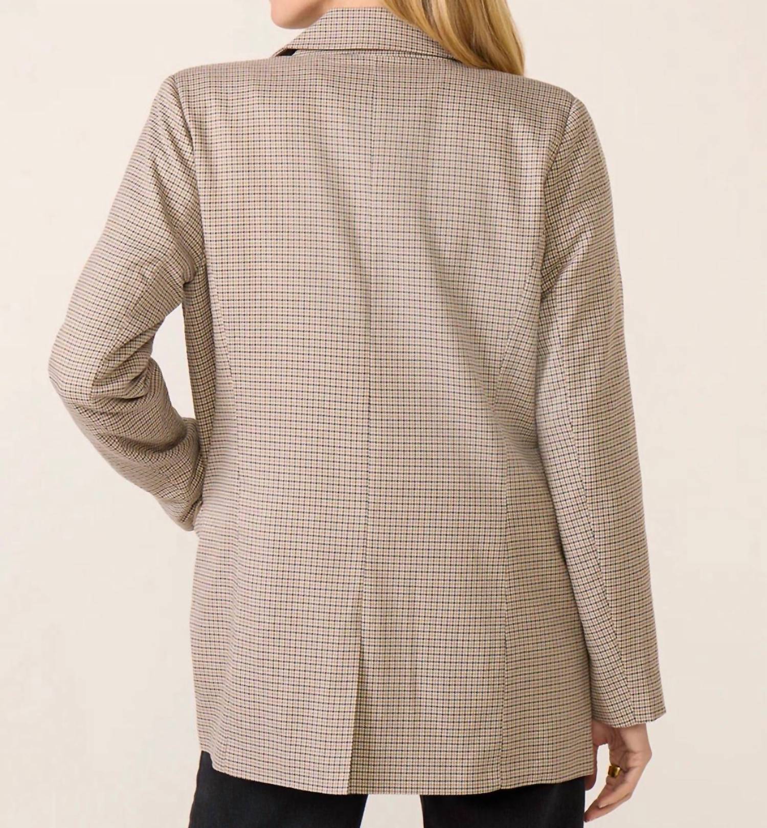 Z Supply Elite Blazer in sand - women's jacket - detail view