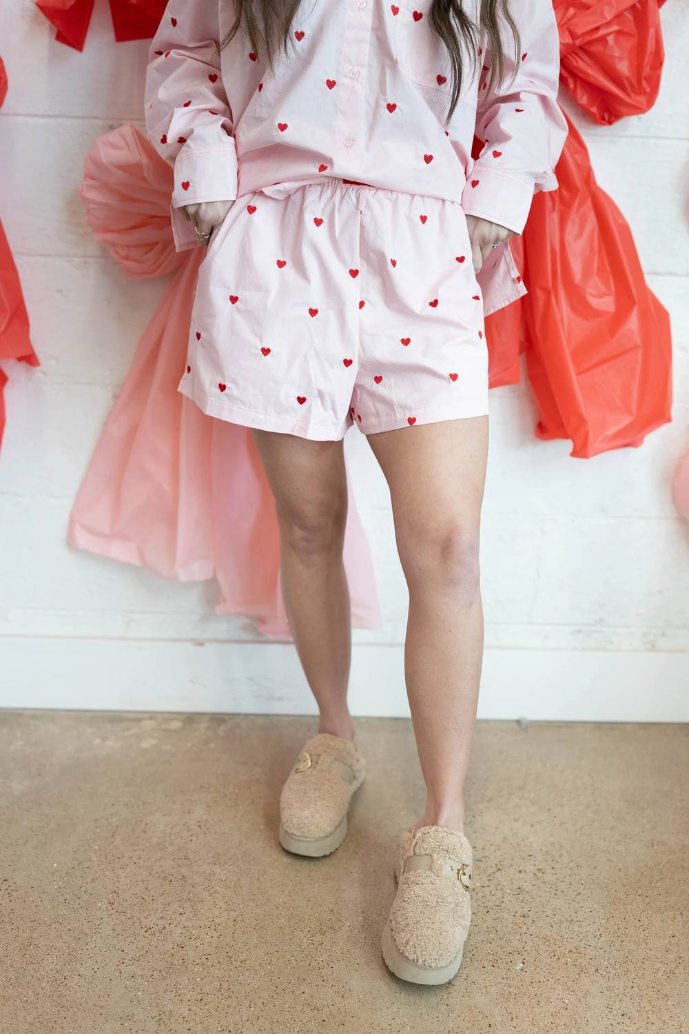 Day + Moon - Lovers Elastic Waist Shorts