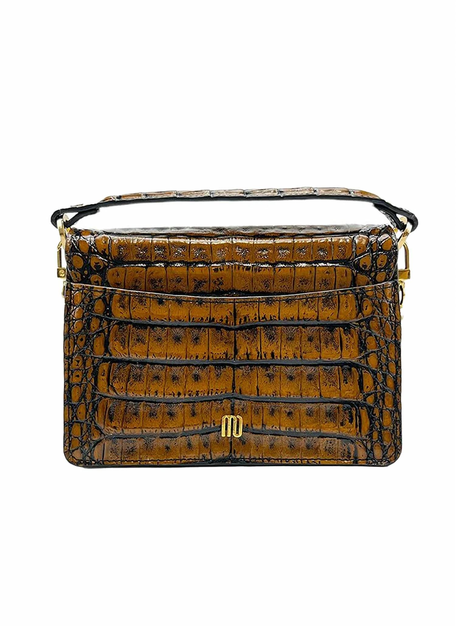 Maria Oliver - Women's Valencia Handpainted Croc Crossbody Bag