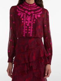 Saloni - Isa Ruffle Dress