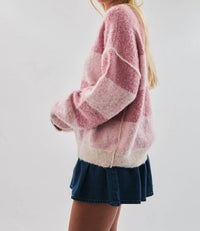 Le Lis - Long Sleeve Knit Henley Sweater Top