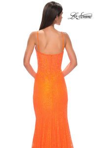 La Femme - Stretch Lace V-neck Dress