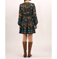 Celina Moon Women's Starlight Mini Dress in green - women's dress - detail view
