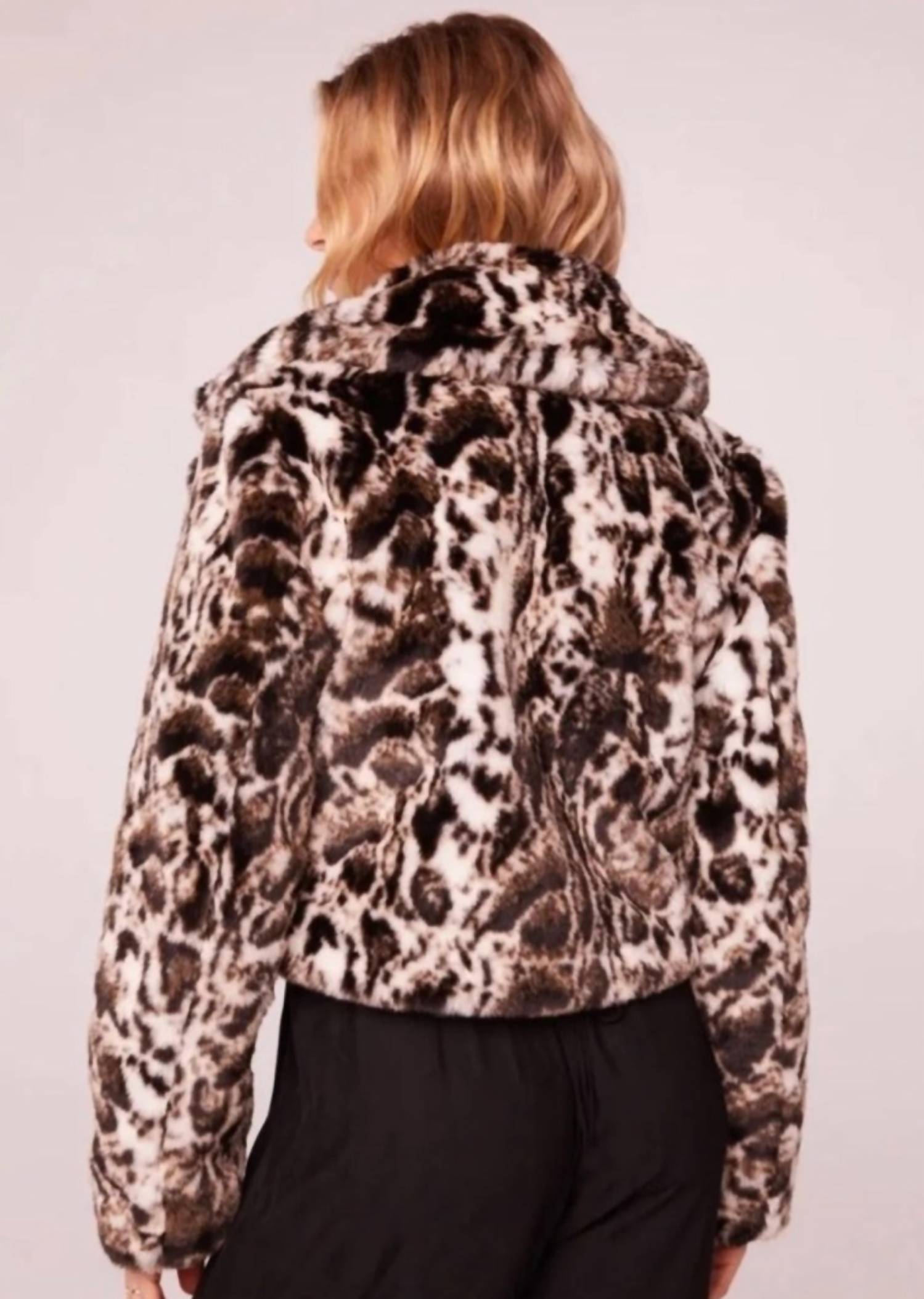 Band Of Gypsies - Crop Faux Fur Sweater
