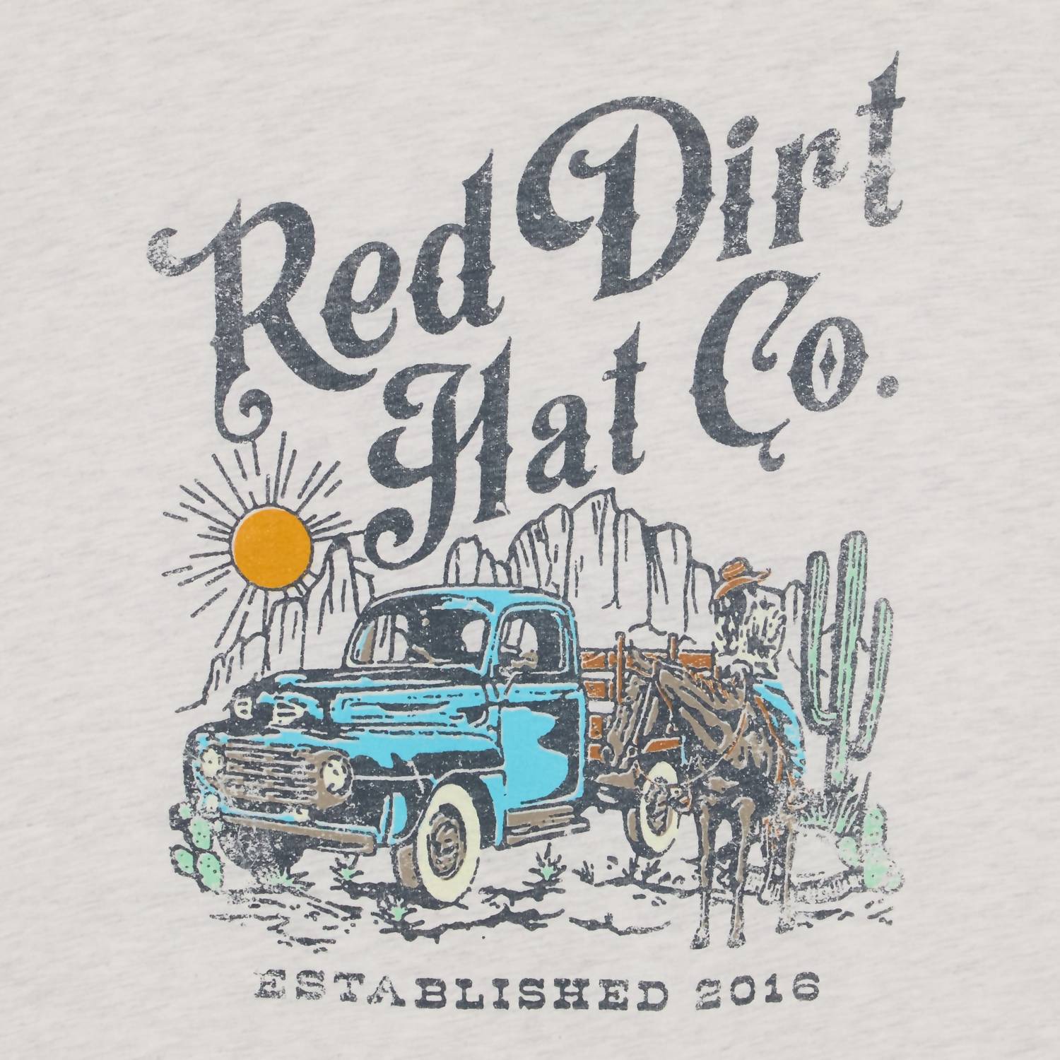Red Dirt Hat Company - Unisex Rust Bucket Logo Fit T-shirt