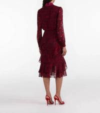 Saloni - Isa Ruffle Dress