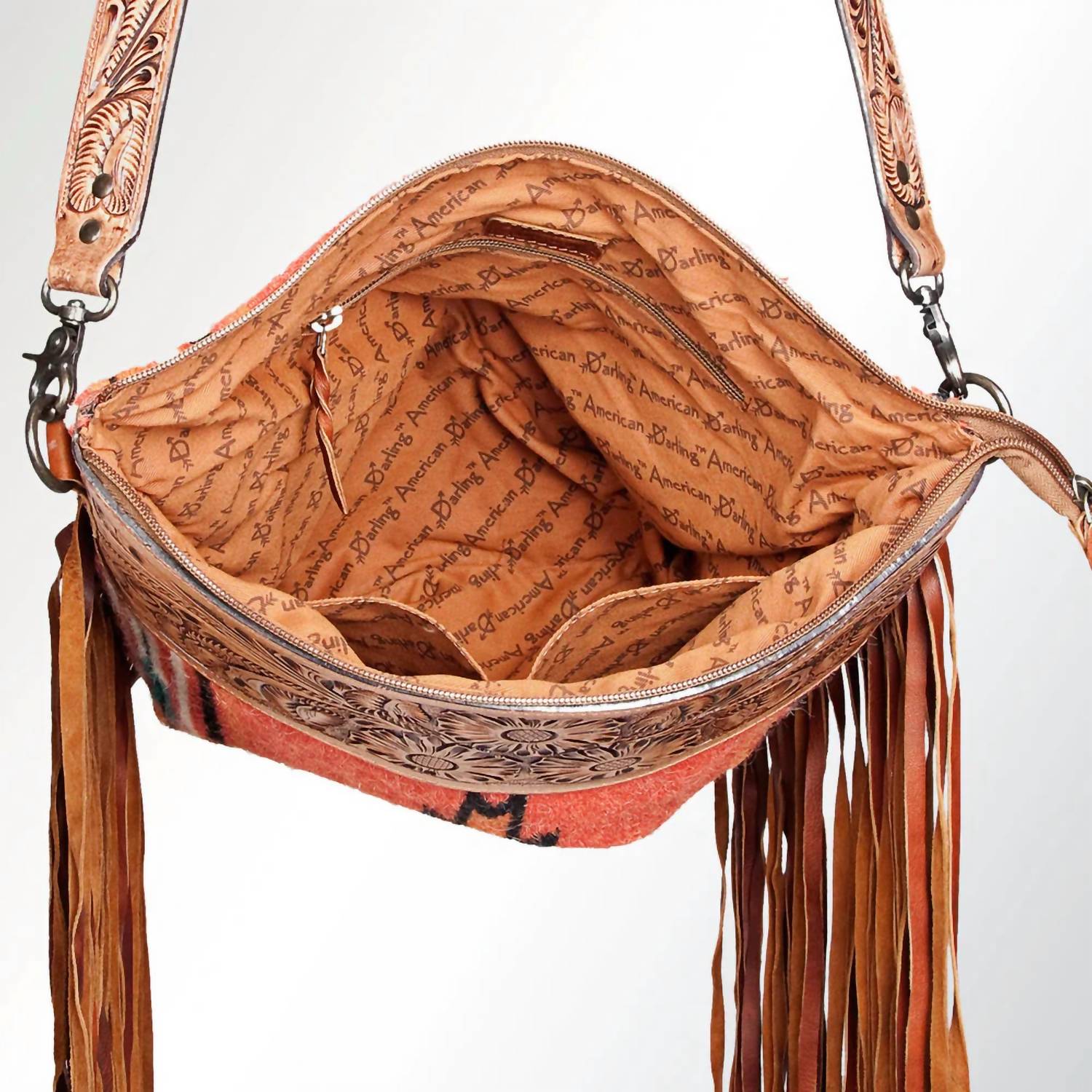 American Darling - Women's Cowhide Leather Large Crossbody Bag