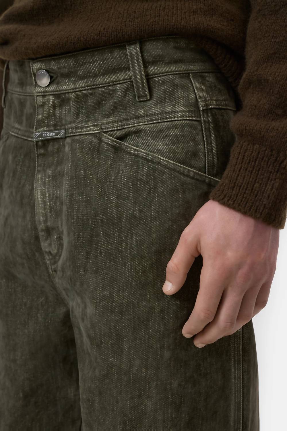 CLOSED X-tend Loose Pant in forest - men's pants - alternate view