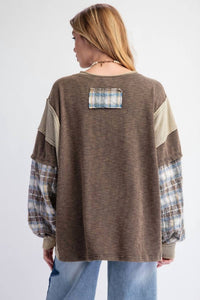 Easel - Peace Patch Top