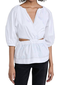 Something Navy - Wrap With Cut Out Top
