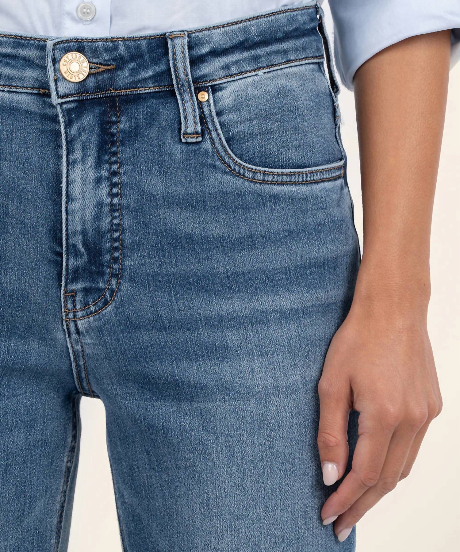 KUT FROM THE KLOTH Rachael High Rise Mom Jeans in exalted - women's jeans - view 4