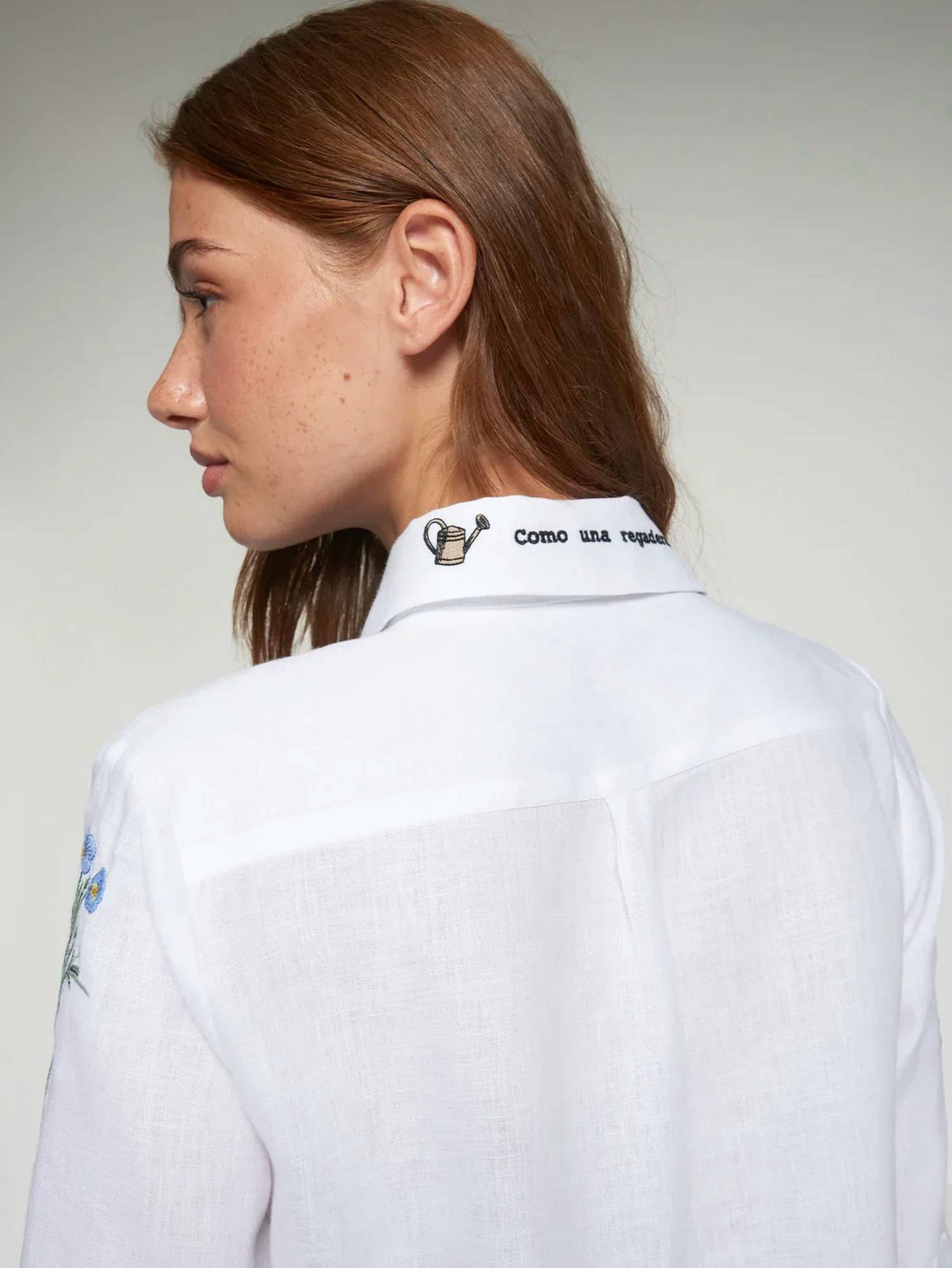 Vilagallo - Embroidered Flowers Shirt