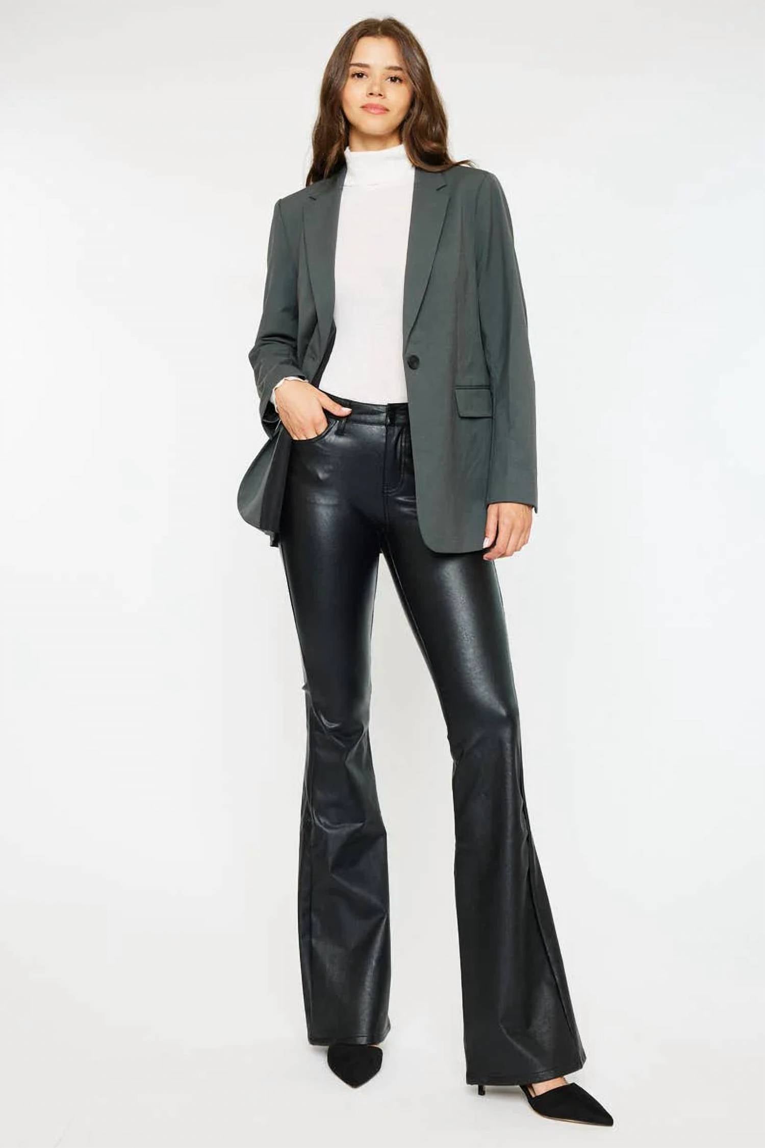 Kancan - Faux Leather Pants