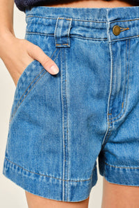 Aaron & Amber - Elliot High Waist Jean Shorts