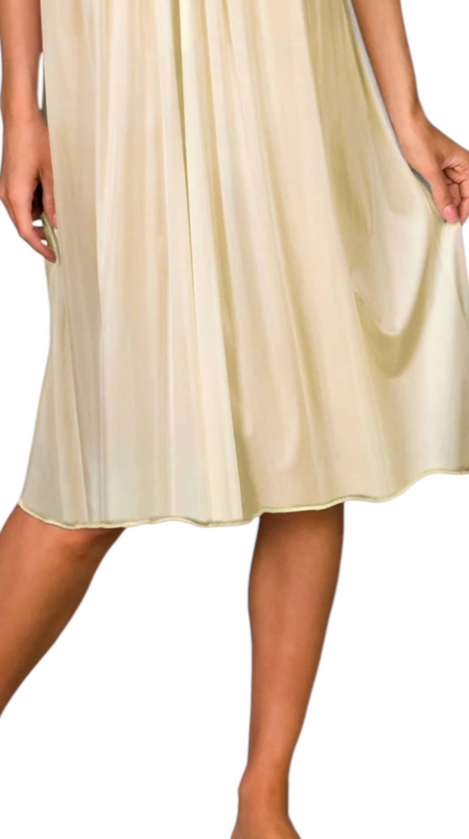Shadowline Lingerie - Short Lace Cap Sleeve Nightgown