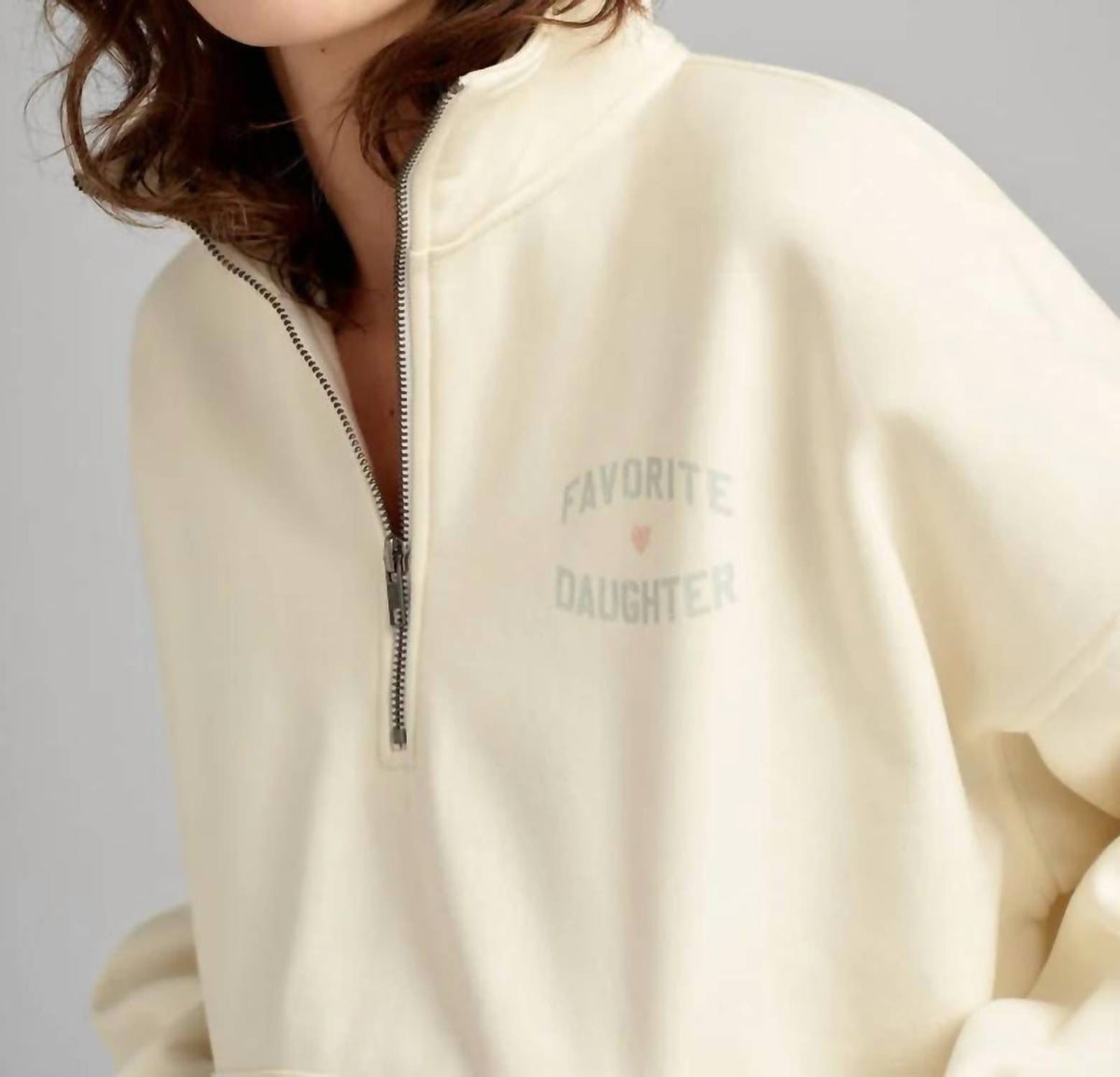 Favorite Daughter - Half Zip Sweatshirt
