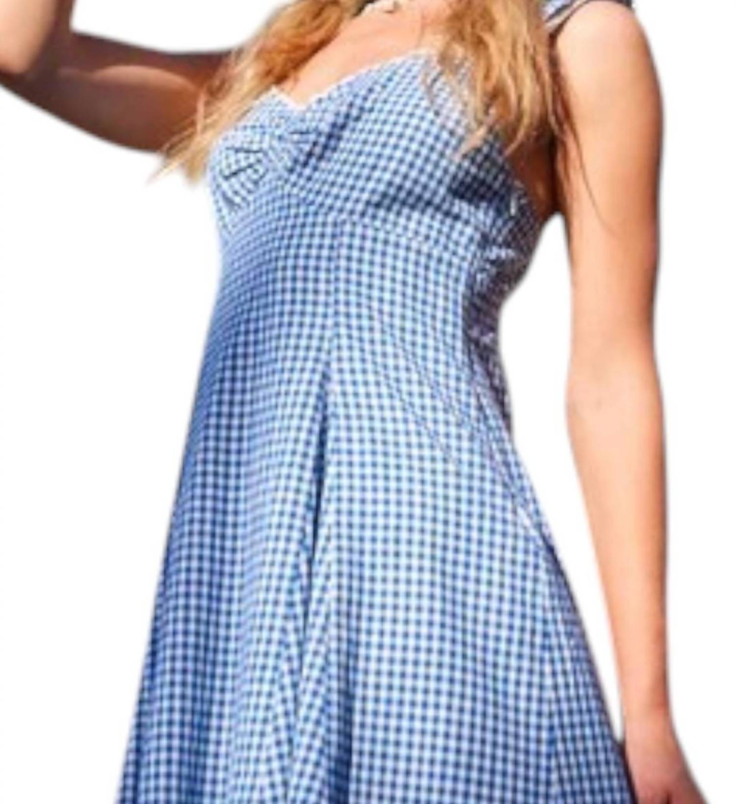 Illa Illa - Picnic Chic Gingham Ribbon Mini Dress