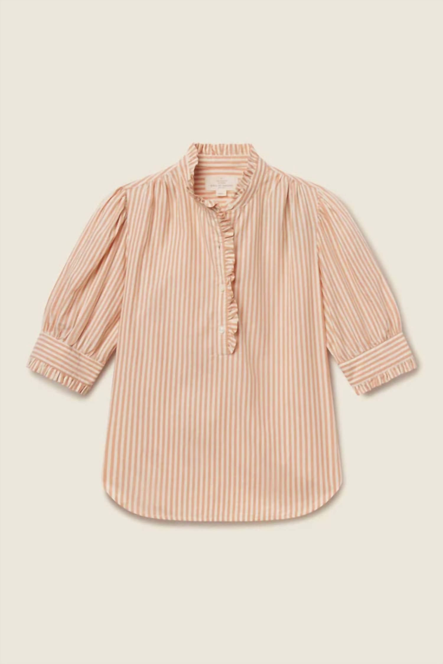 Trovata - Noah Blouse Maple Stripe