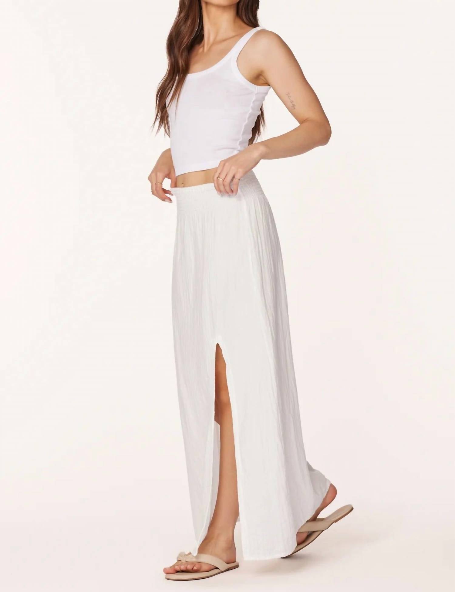 Bobi - Maxi Skirt W/ Front Slit