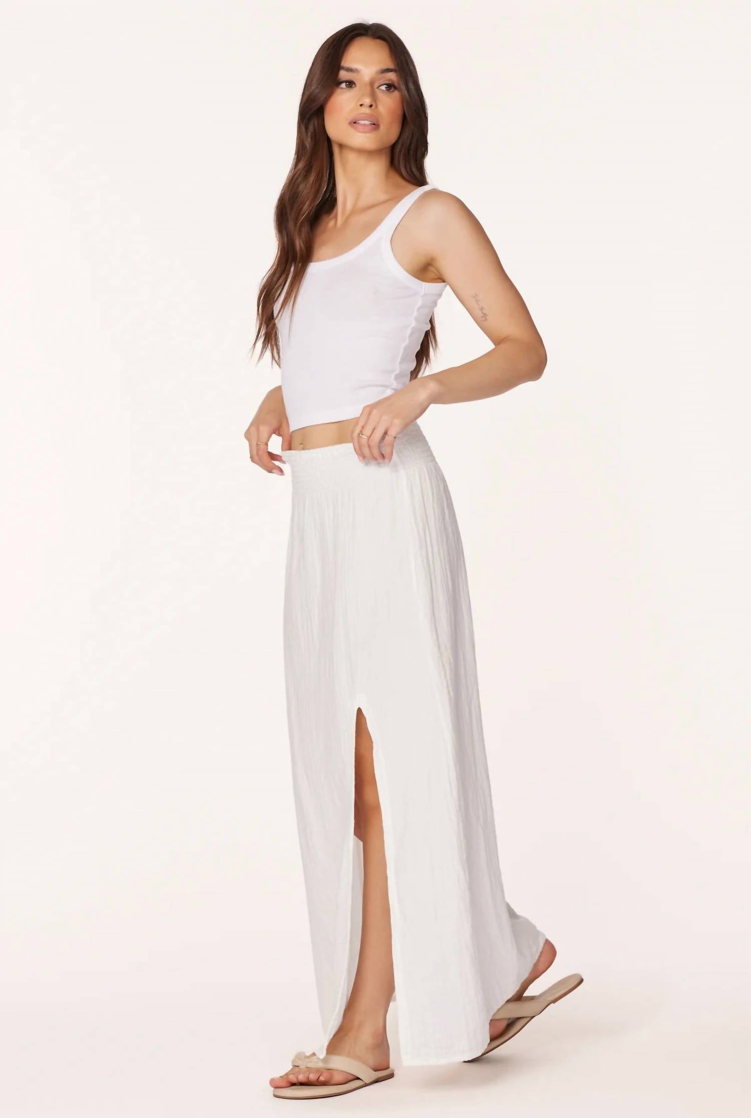 Bobi - Maxi Skirt W/ Front Slit
