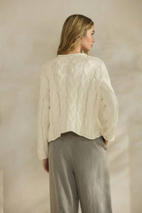 Golden - Prairie Cable Knit Sweater